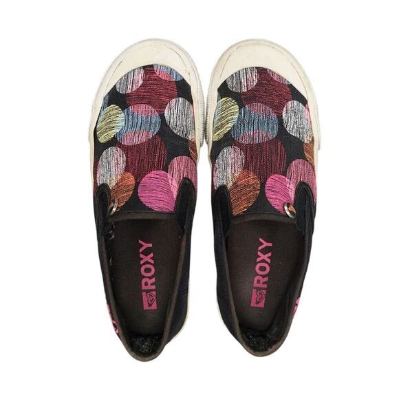 Roxy Shoes Womens 7.5 Slip On Sneakers Casual Canvas Pepperdine Print Lifestyle - Picture 6 of 14